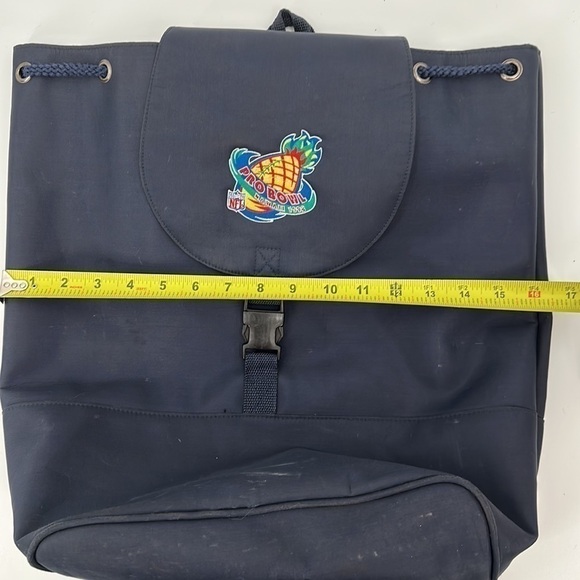 NFL Vintage Navy Blue Nylon 1998 Pro Bowl Hawaii Backback - Picture 9 of 11